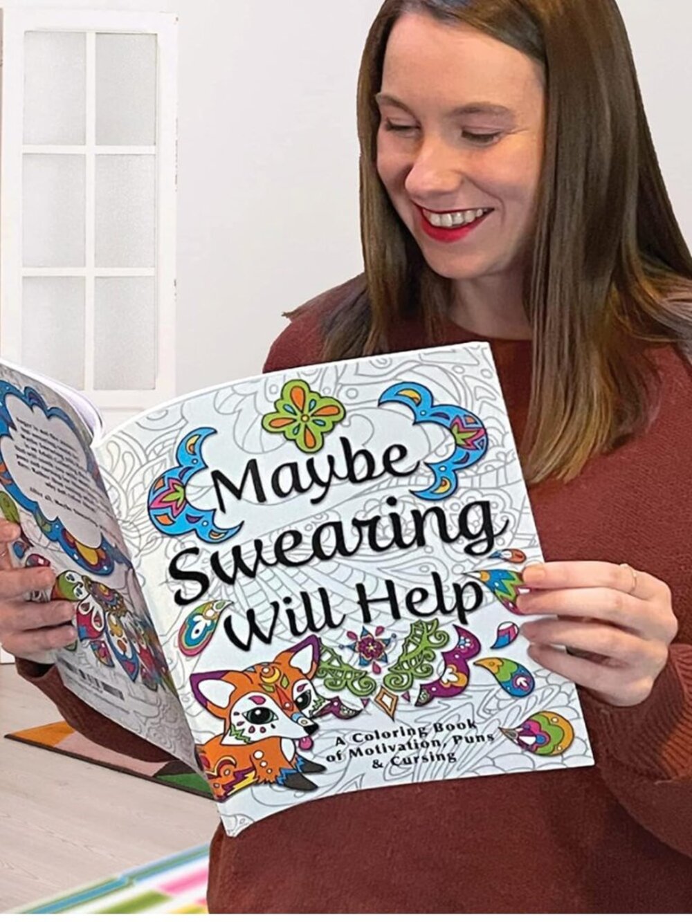 Maybe Swearing Will Help Adult Coloring Book Set - Picture 6 of 7